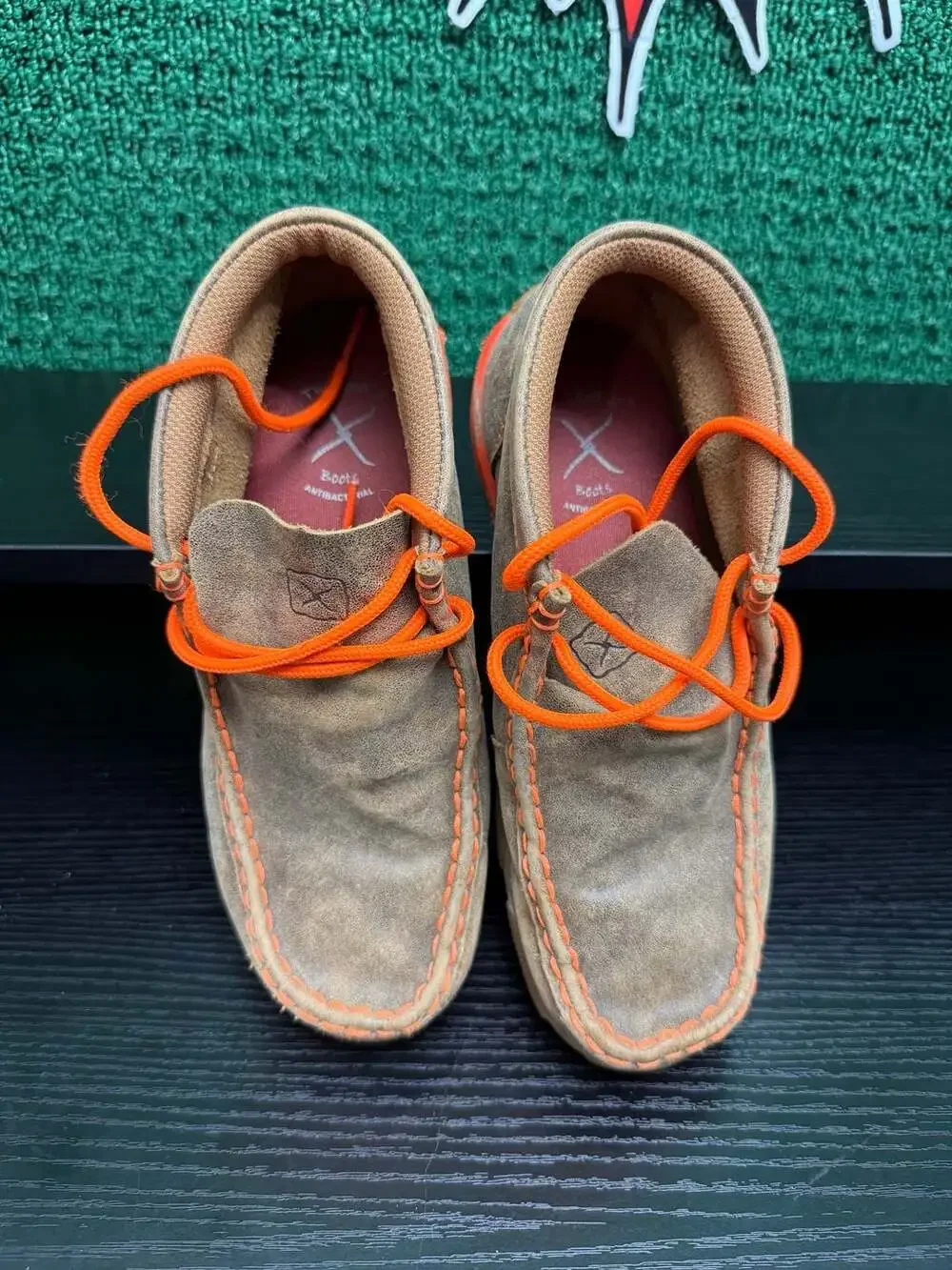 Twisted X Kids' Bomber and Orange Chukka Driving Moccasins YDM0006